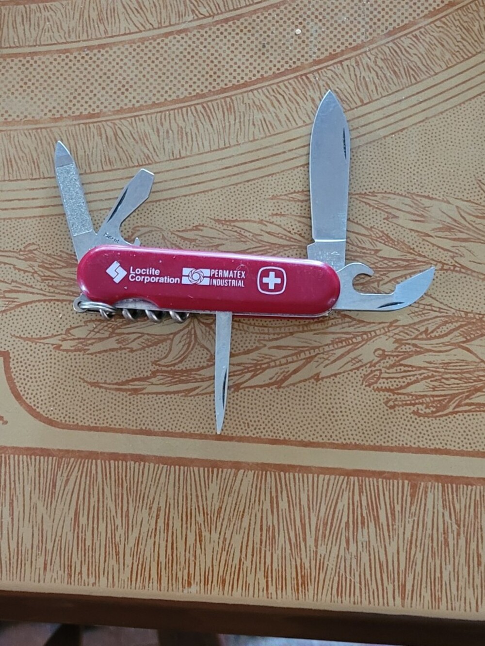 Vtg Collectible Wenger Red Swiss Pocket Multi-tool Knife